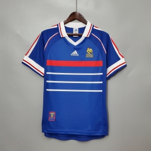 Retro 1998 France home Soccer Jersey