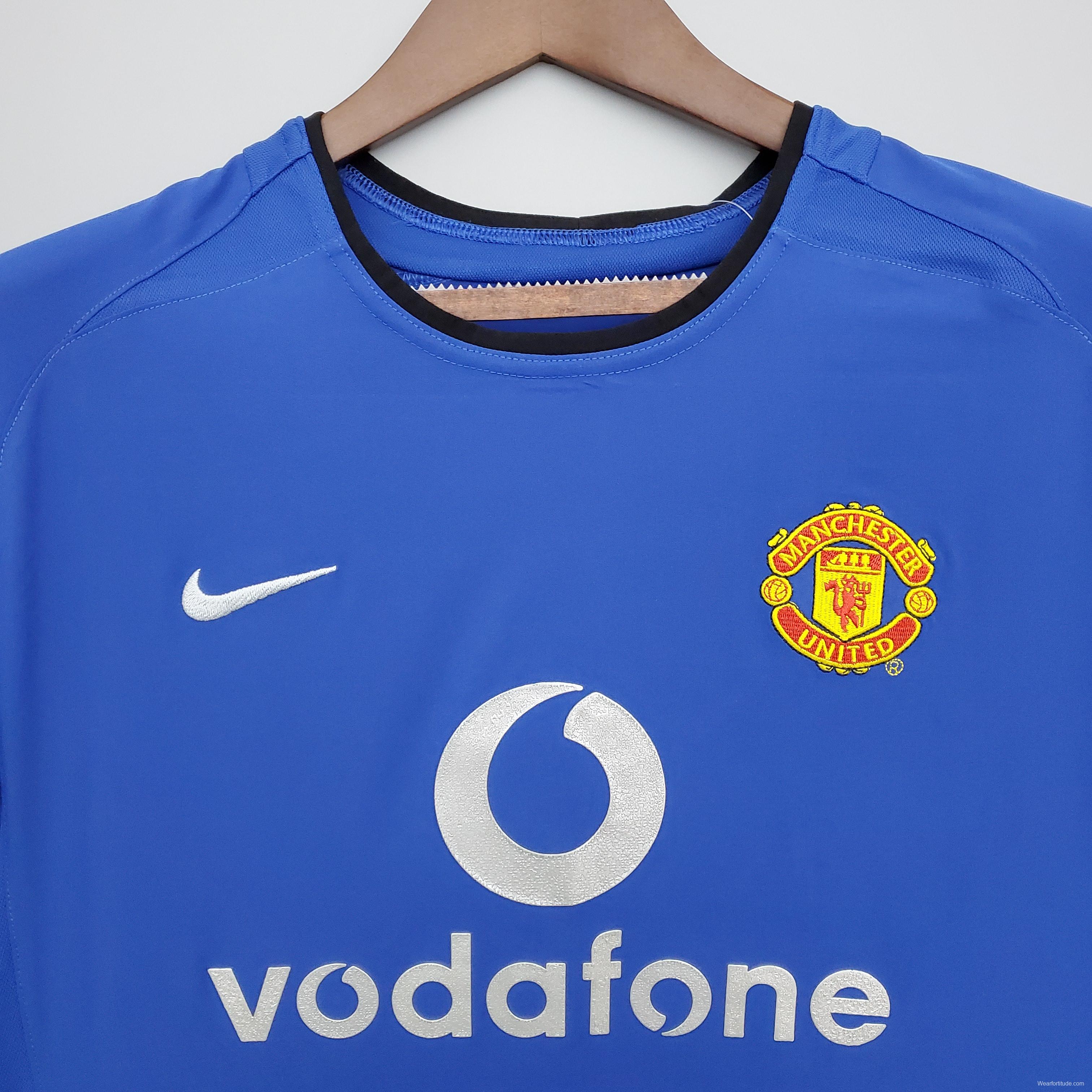 Retro Manchester United 02/04 away Soccer Jersey