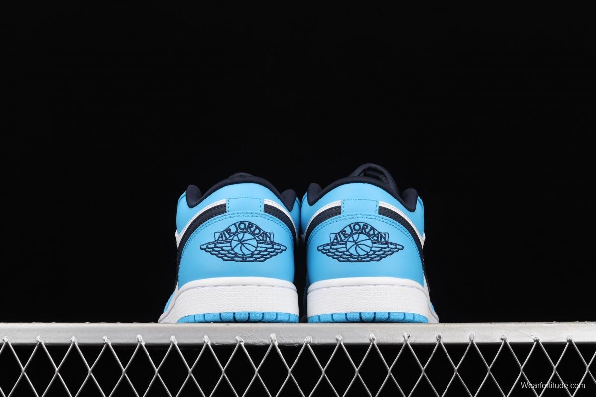 Air Jordan 1 Low North Carolina low-top cultural leisure sports shoes 553558-144