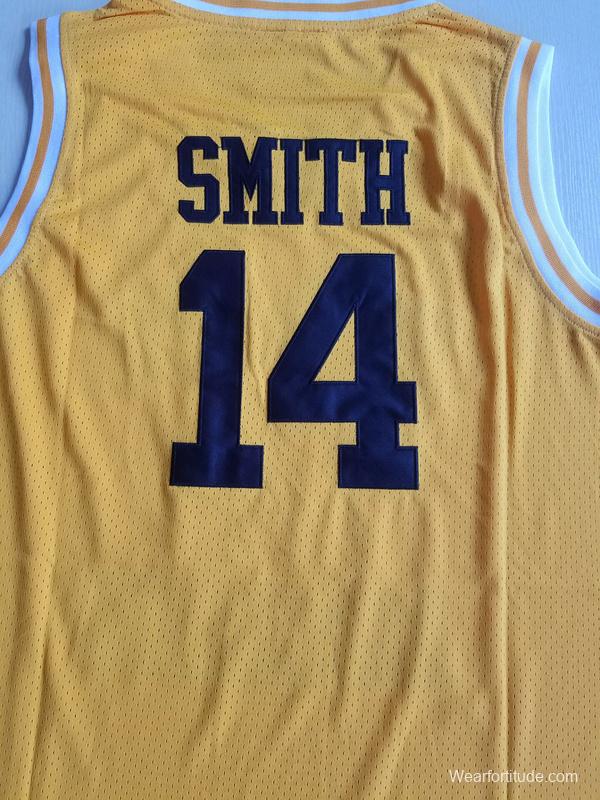 The Fresh Prince of Bel-Air Will Smith Bel-Air Academy Yellow Basketball Jersey