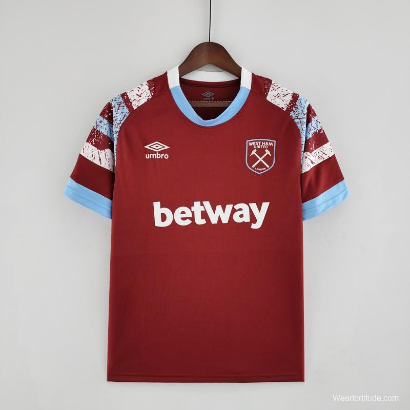 22/23 West Ham United Home Soccer Jersey