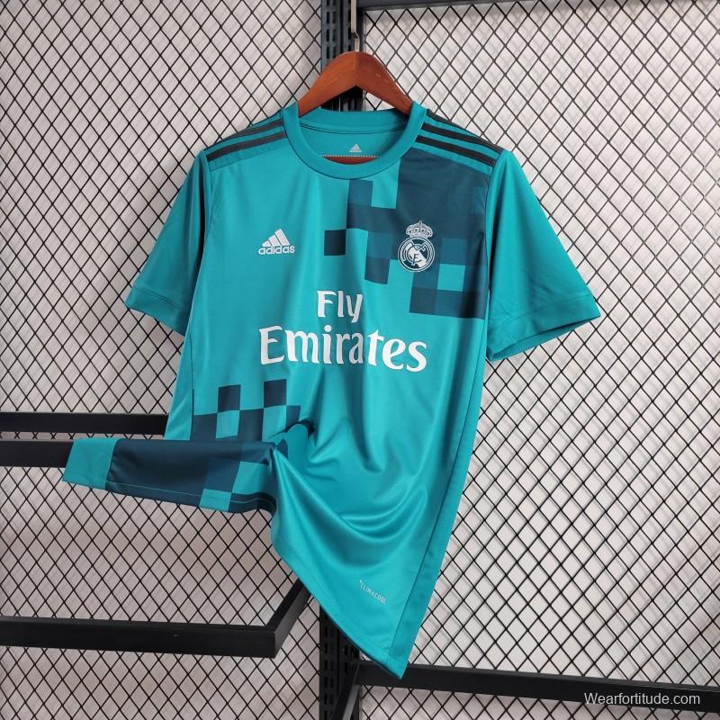 Retro 17-18 Real Madrid Third Blue Jersey