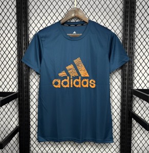 2024 Adidas Blue Cotton T-shirt  #1033