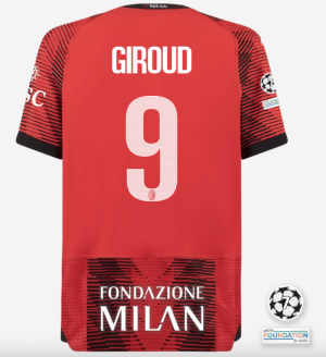 AC MILAN 2023/24 HOME STORE UCL VERSION OLIVIER GIROUD